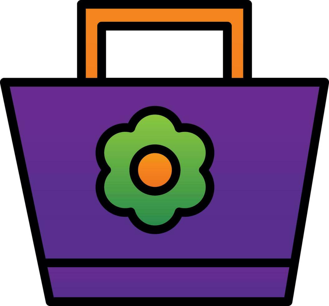 Beach bag Vector Icon Design