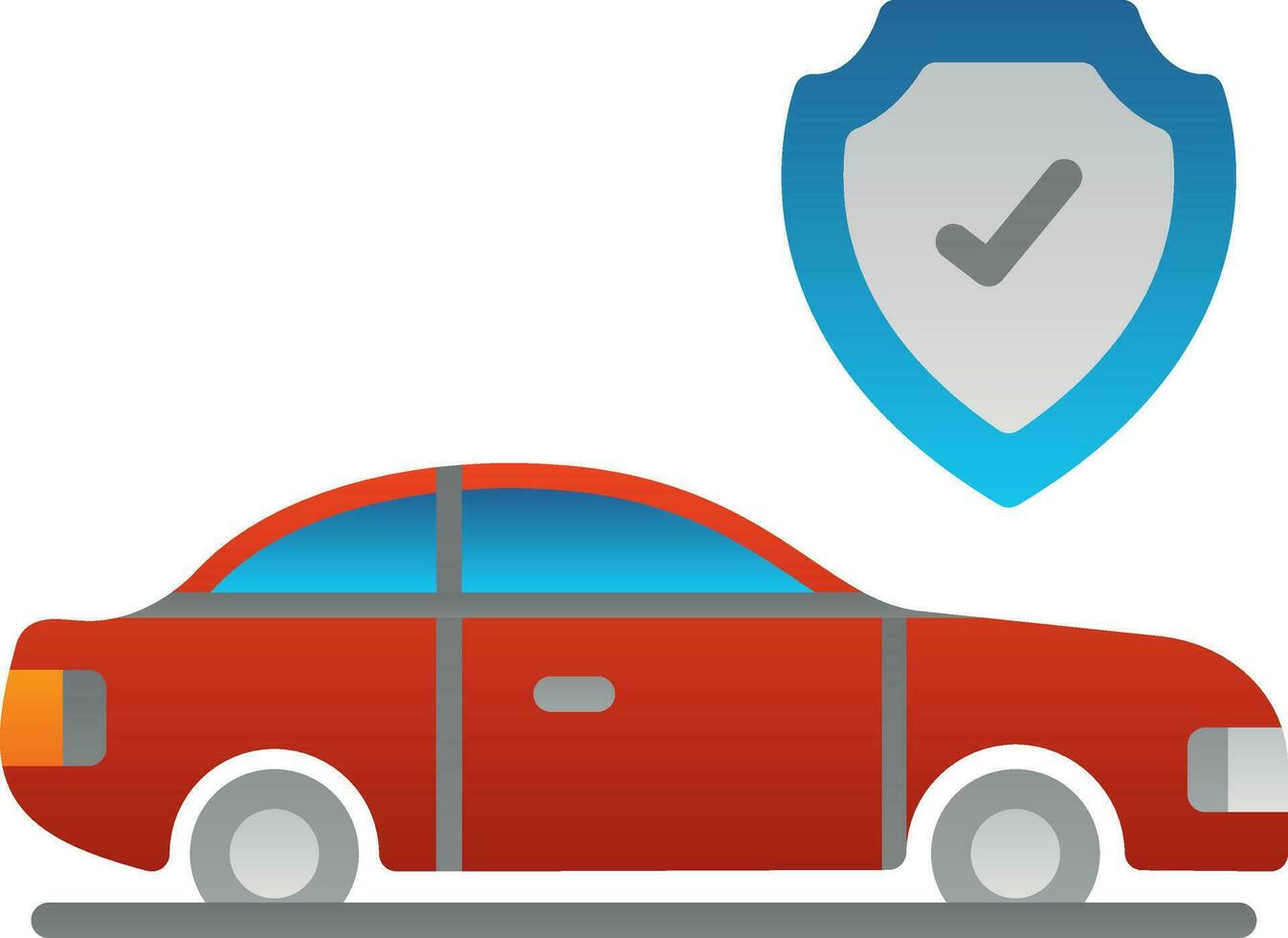 Car insurance Vector Icon Design