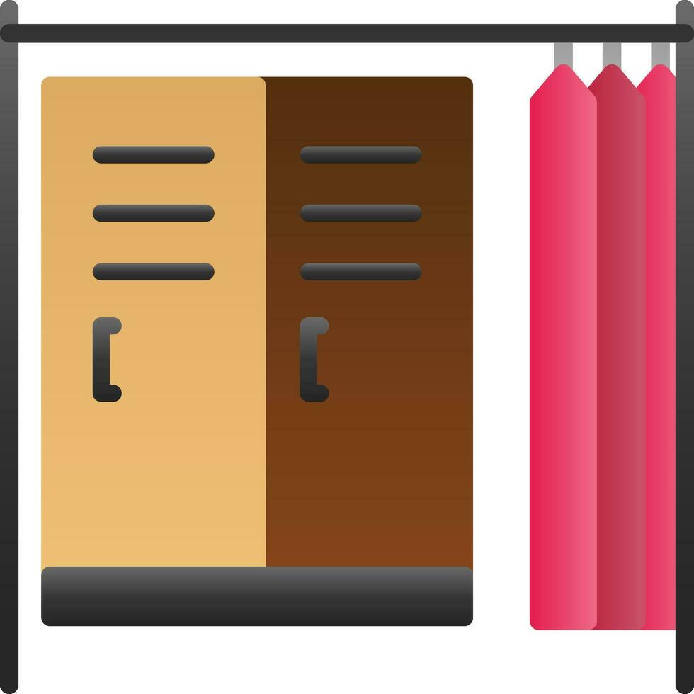 Changing room Vector Icon Design