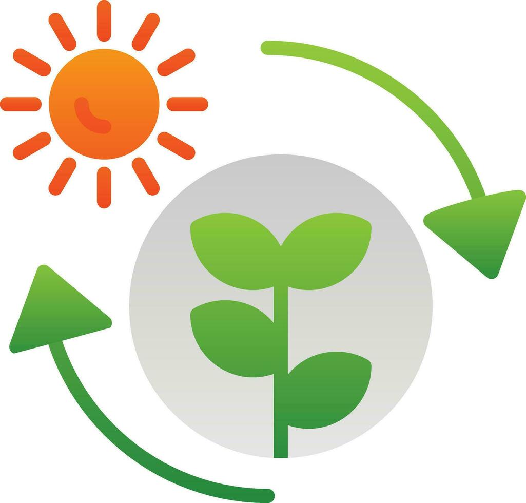 Photosynthesis Vector Icon Design