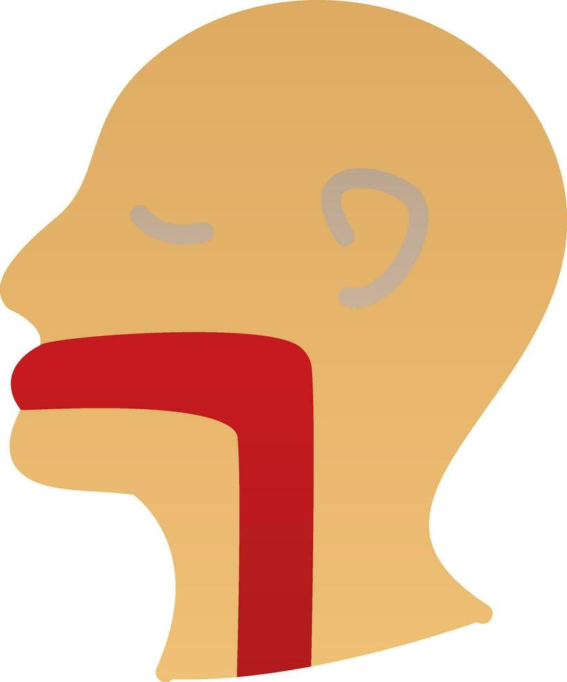 Throat Vector Icon Design