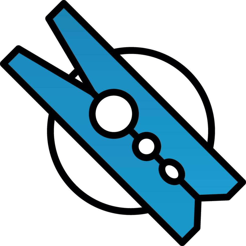 Clothespin Vector Icon Design