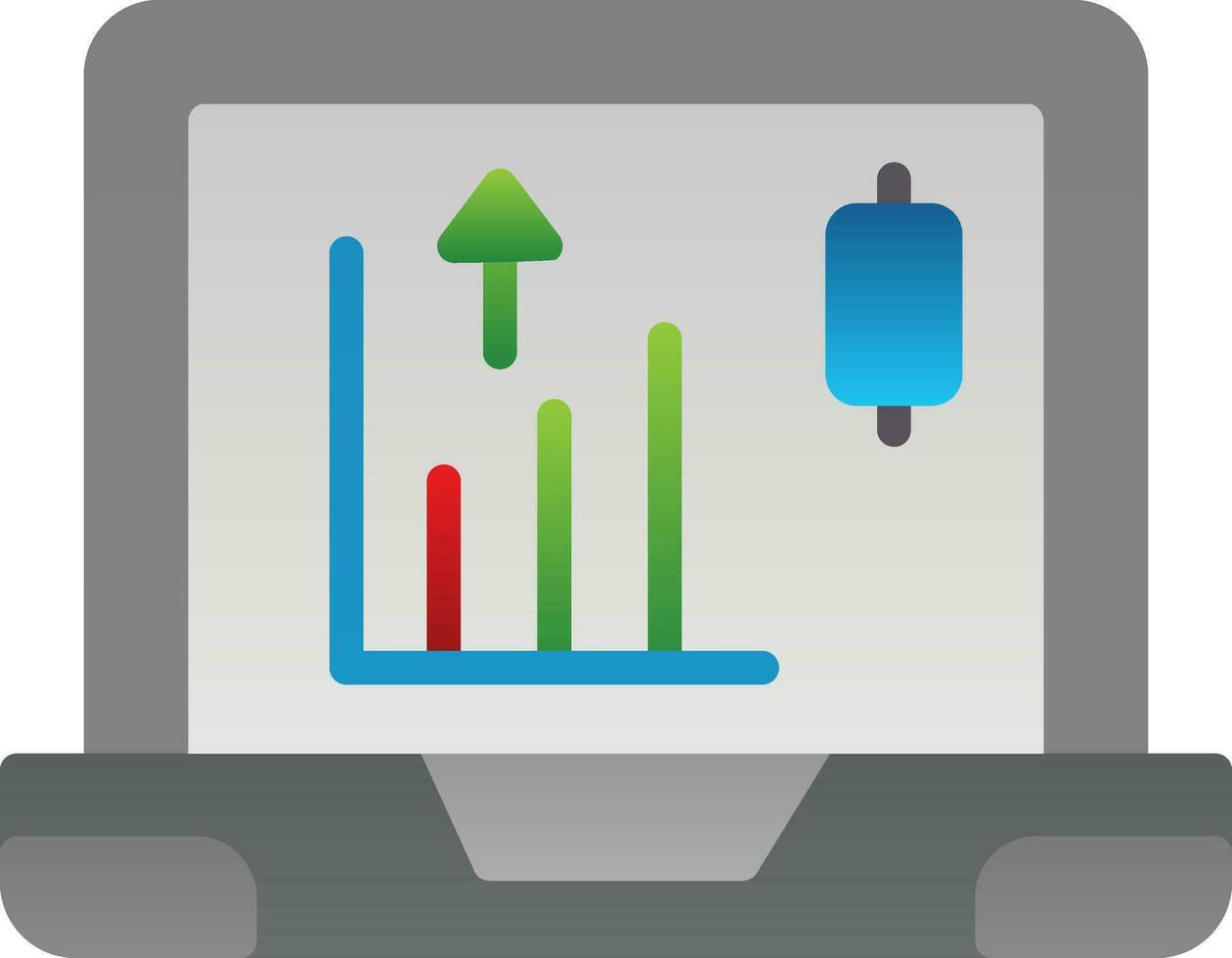 diseño de icono de vector de mercado de valores