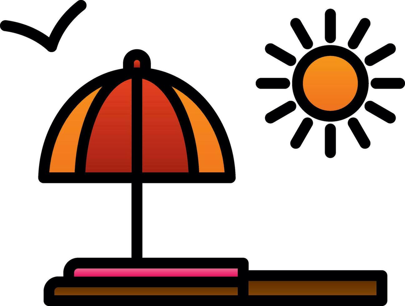 Beach Vector Icon Design