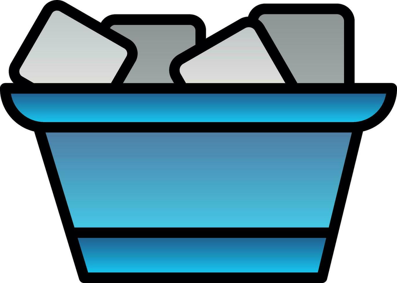 Ice box Vector Icon Design