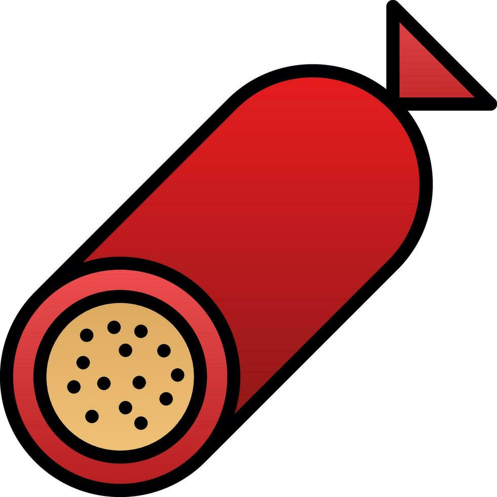 diseño de icono de vector de salami