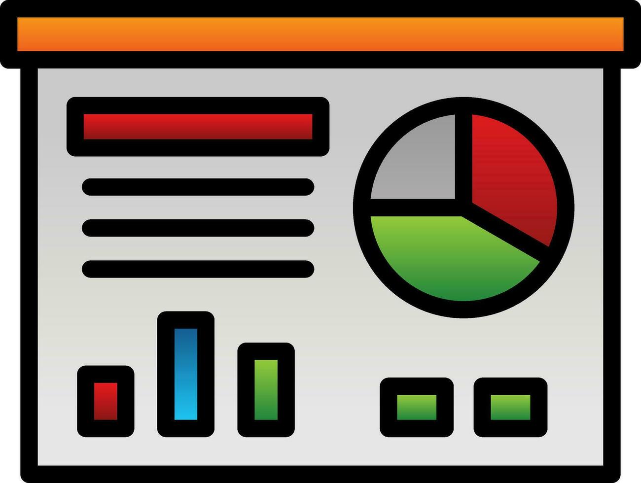 Presentation Vector Icon Design