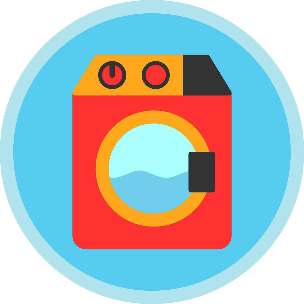 Washer machine Vector Icon Design