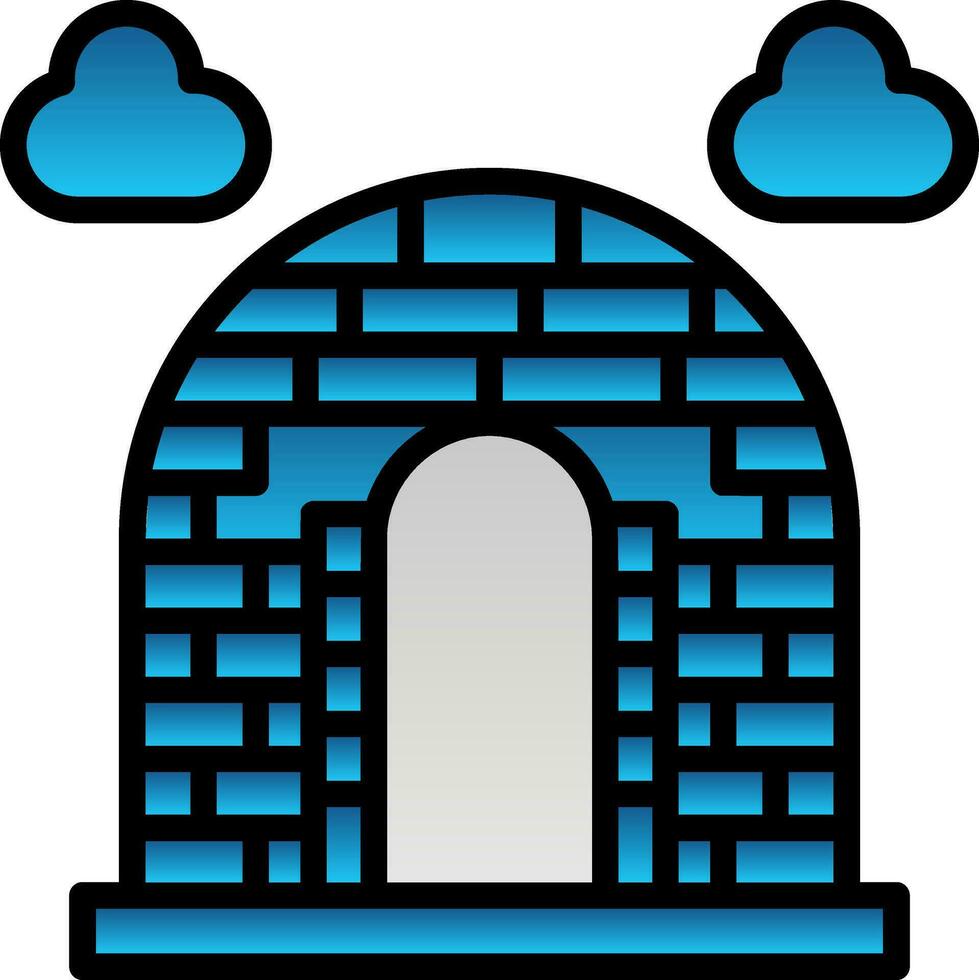 Igloo Vector Icon Design