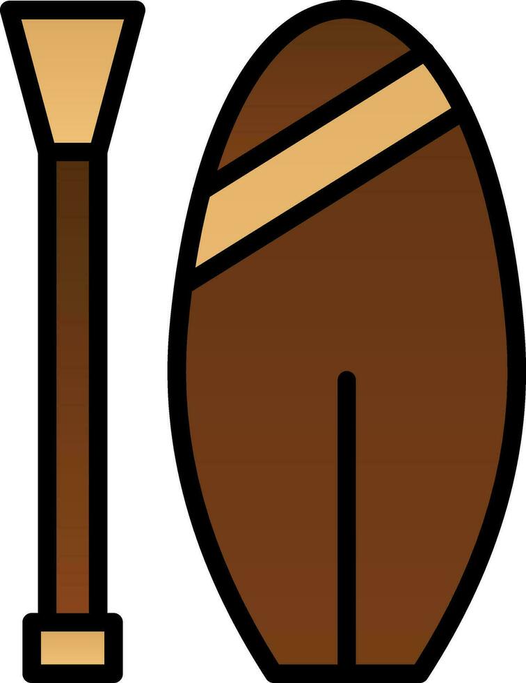 Paddle board Vector Icon Design