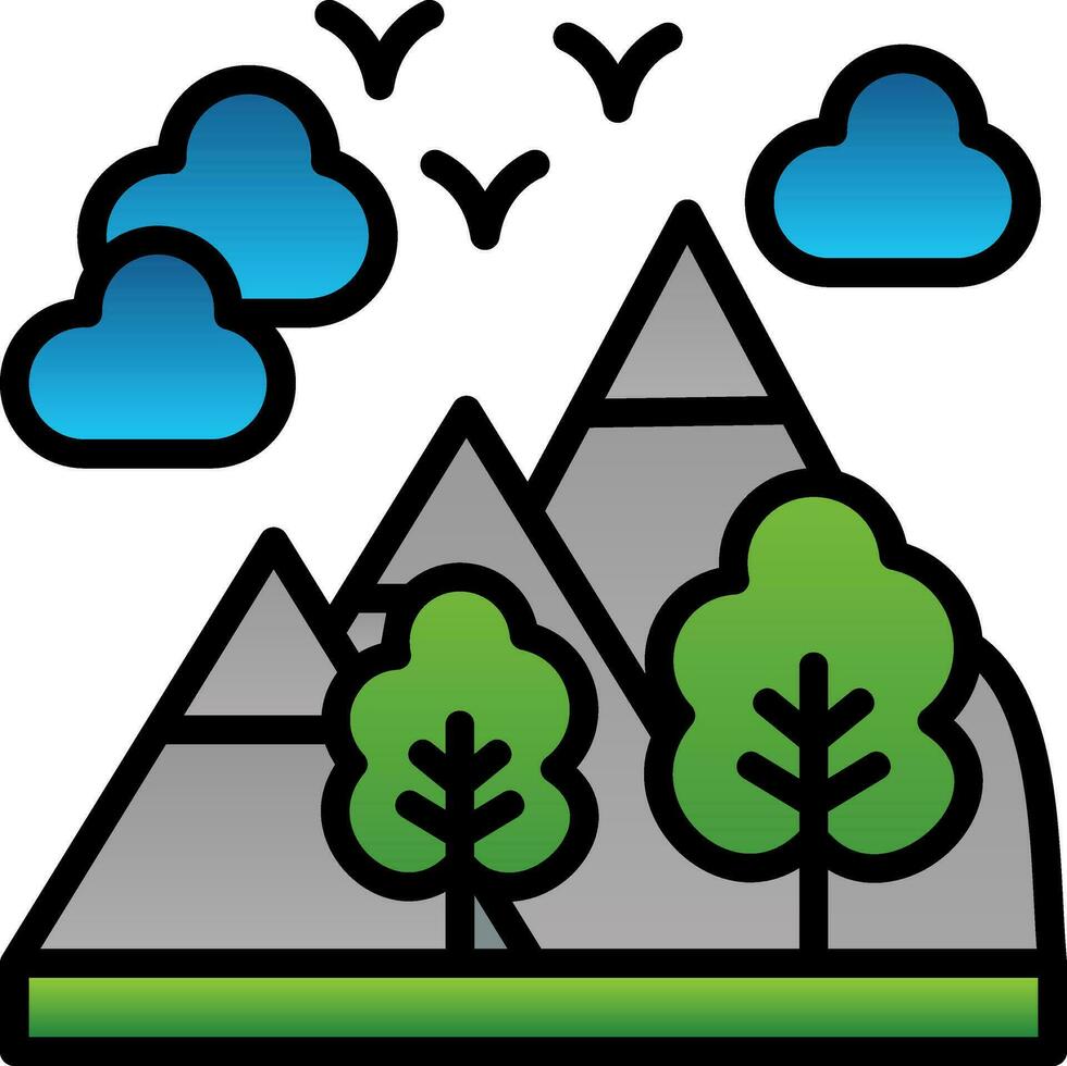 Alps Vector Icon Design