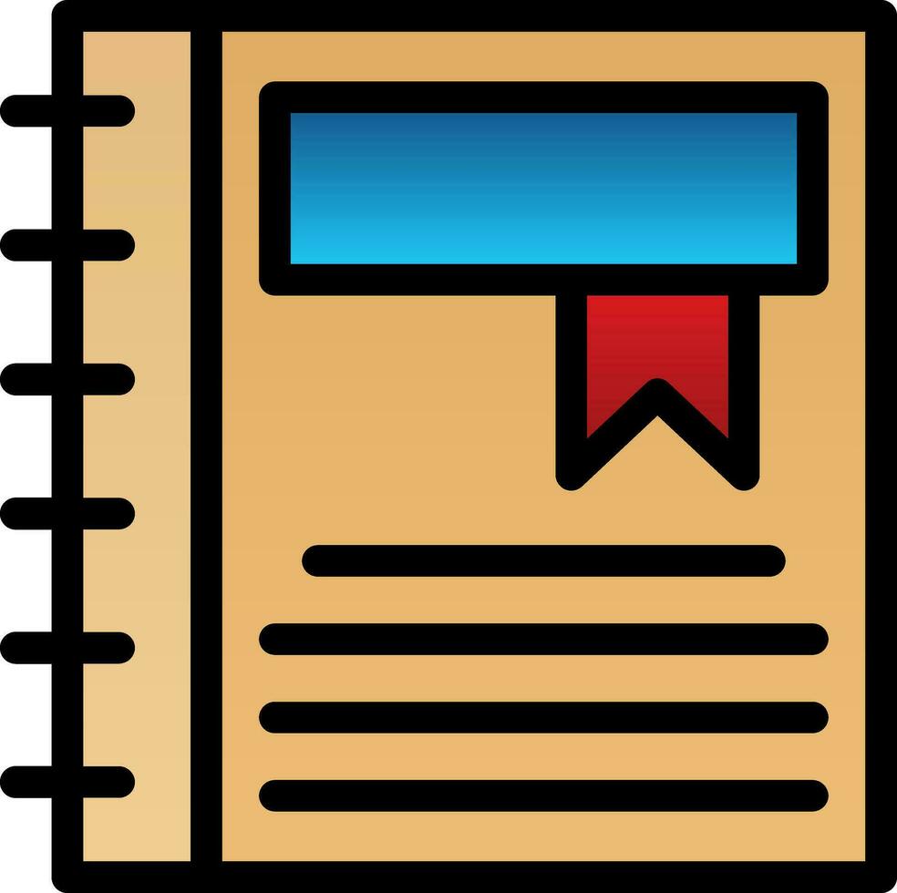 Diary Vector Icon Design