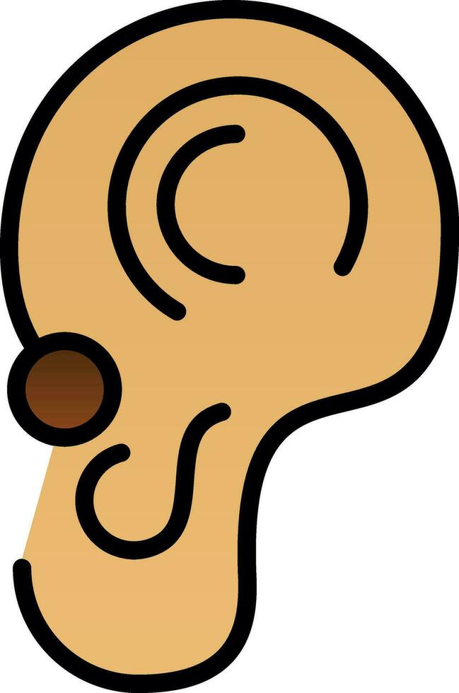 Ear Vector Icon Design