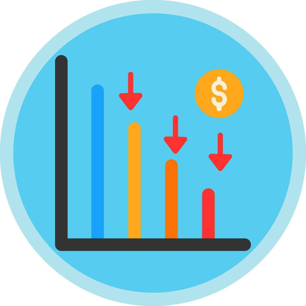 Line chart Vector Icon Design