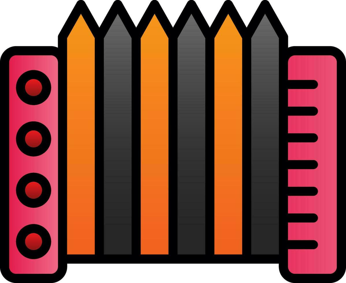 Accordion Vector Icon Design