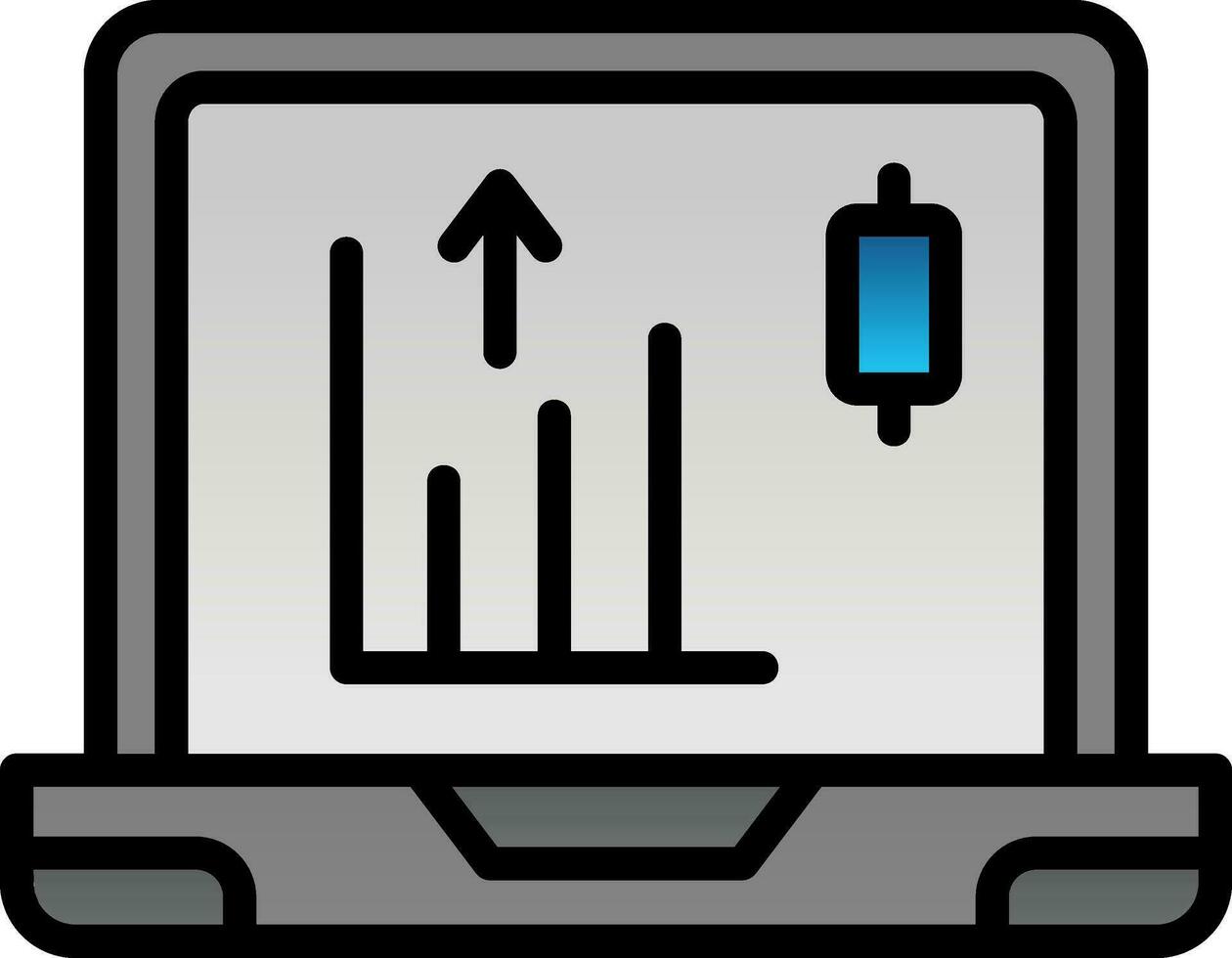 diseño de icono de vector de mercado de valores