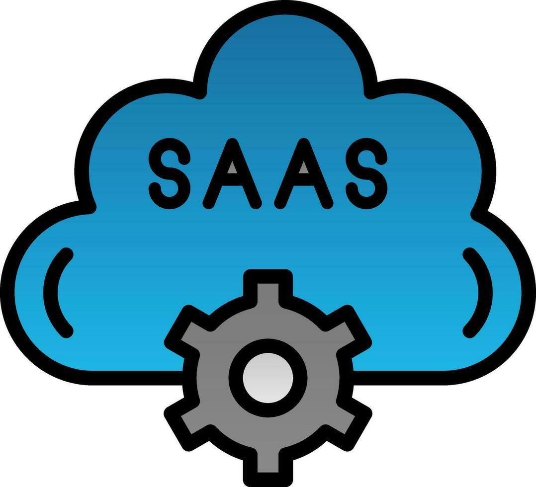 Saas Vector Icon Design