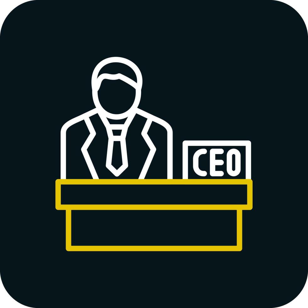 CEO vector icono diseño