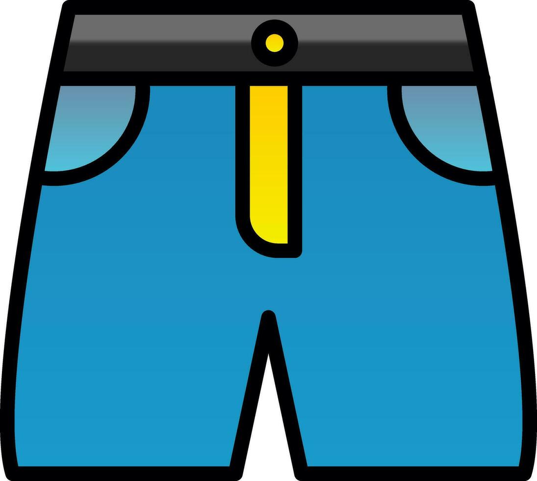 diseño de icono de vector de pantalones cortos