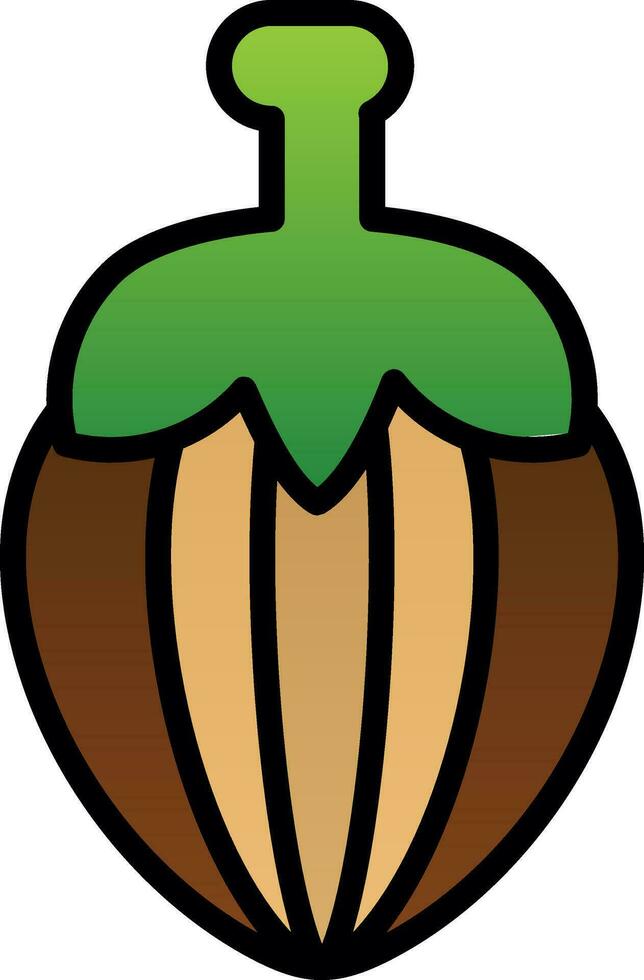 Hazelnut Vector Icon Design