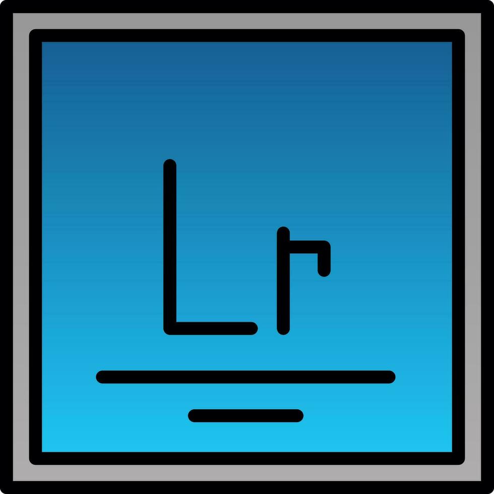 Lawrencium Vector Icon Design