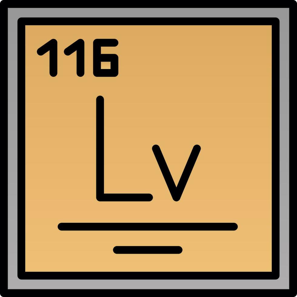 livermorium vector icono diseño