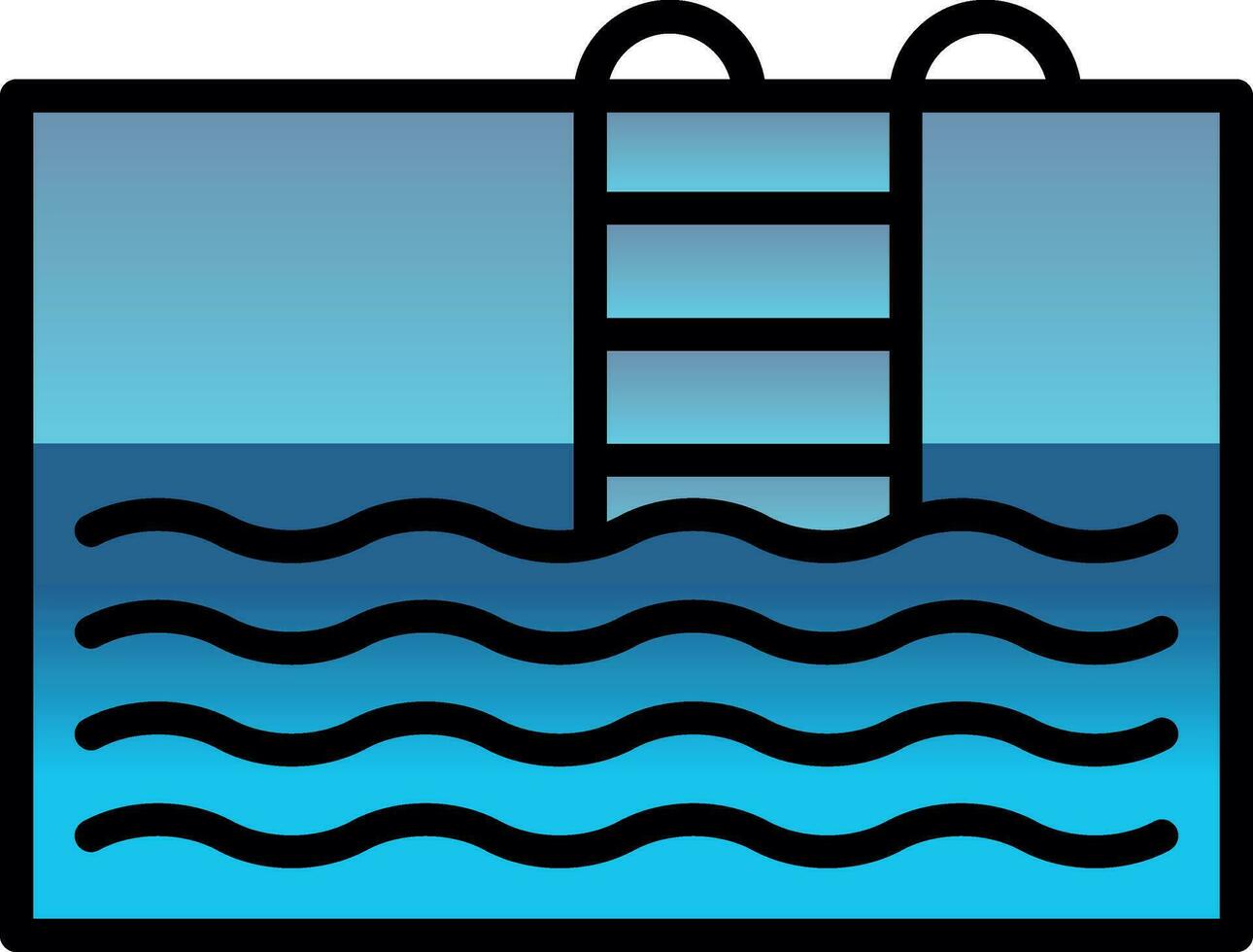 Swimming pool Vector Icon Design