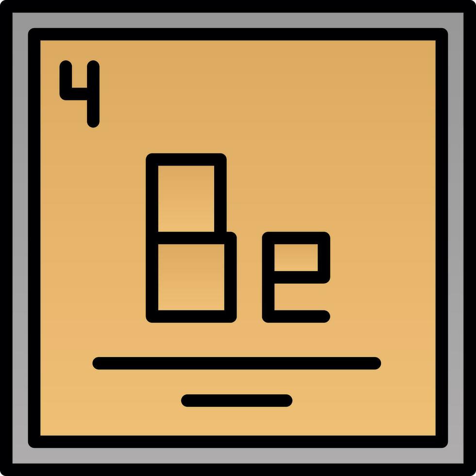 berilio vector icono diseño
