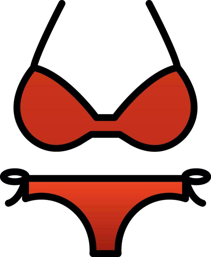 Bikini Vector Icon Design