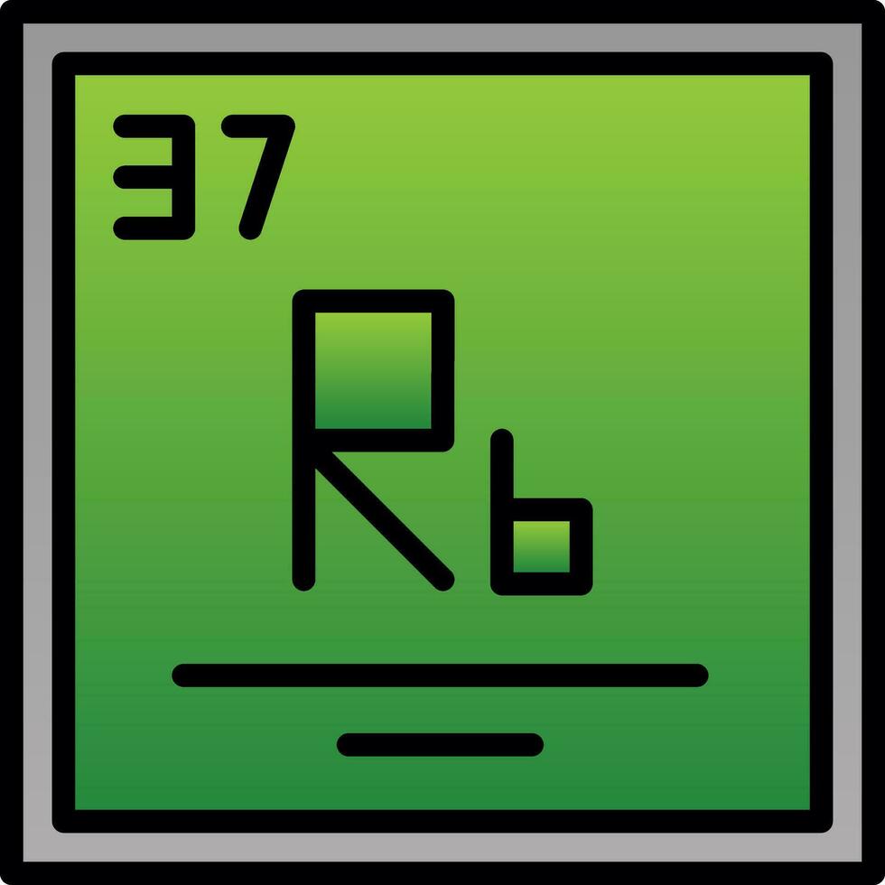 rubidio vector icono diseño