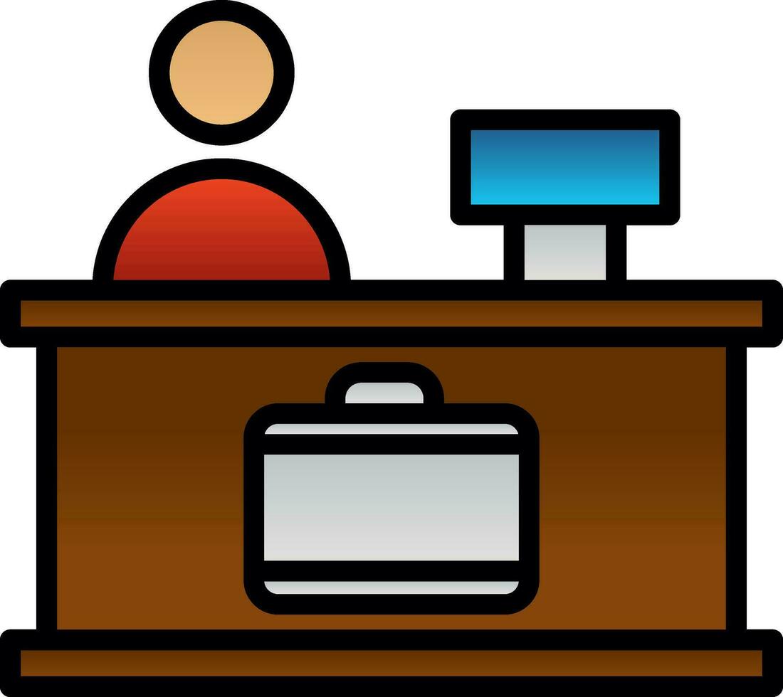 Check-in Vector Icon Design