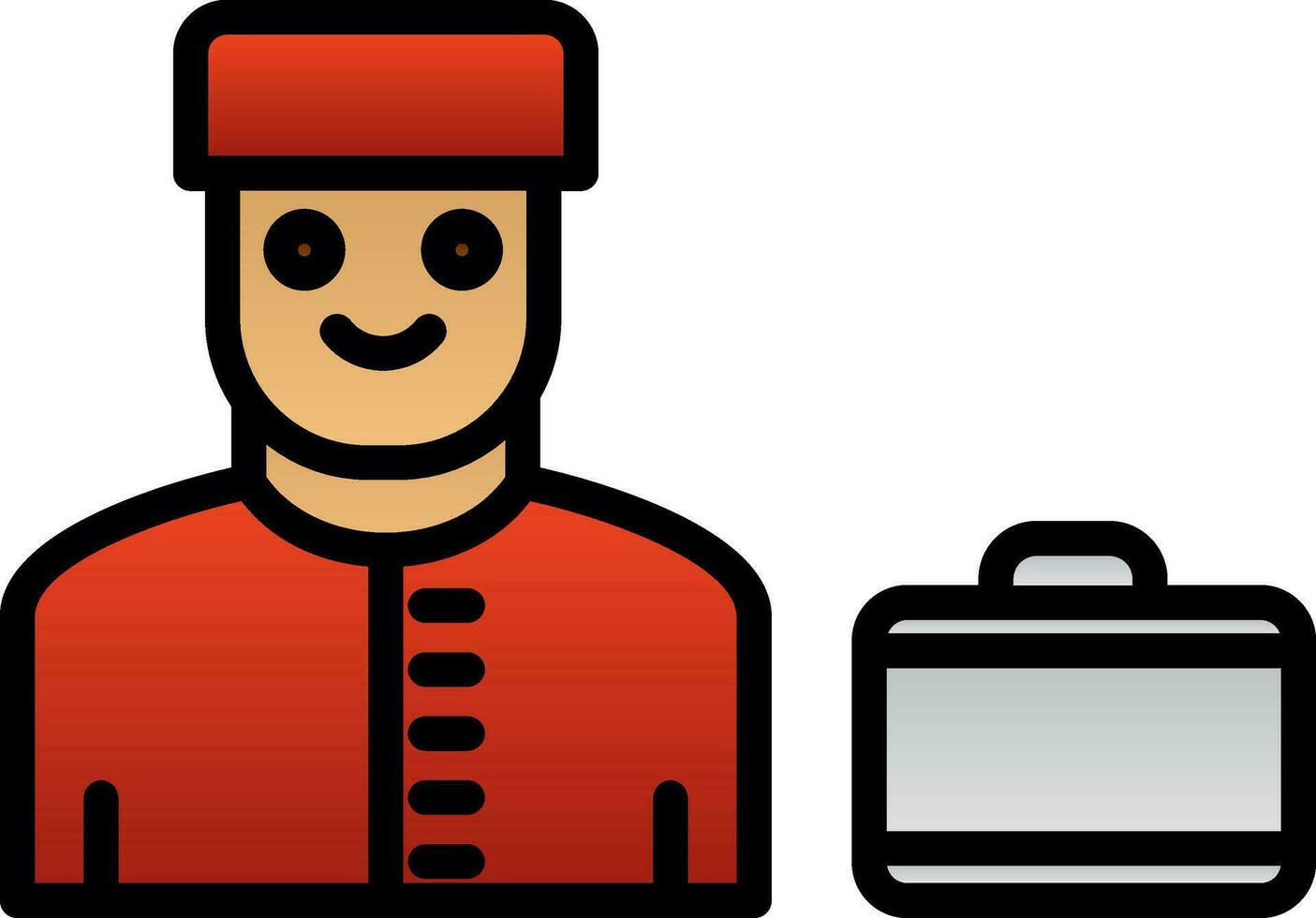 Bell boy Vector Icon Design