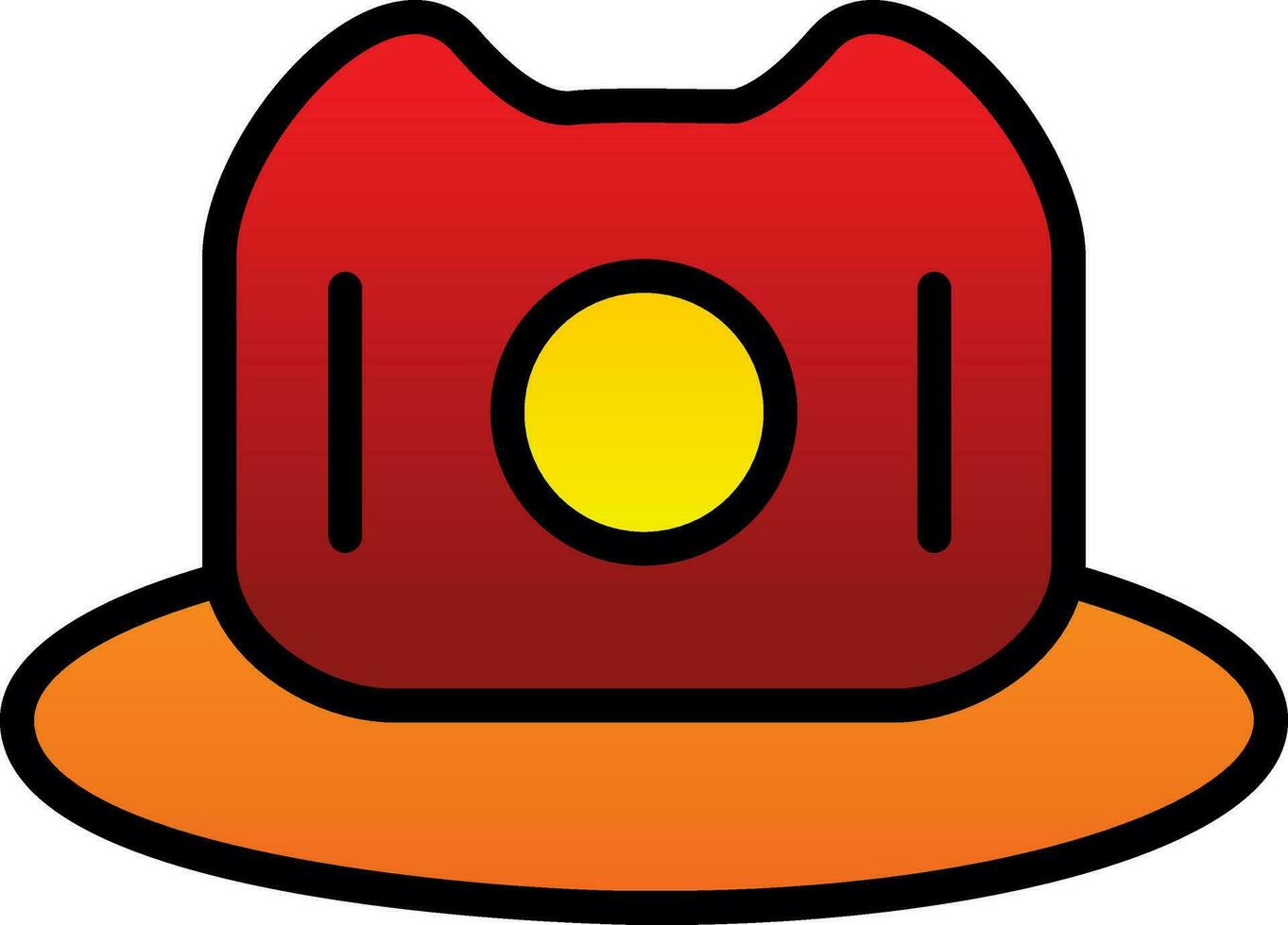 diseño de icono de vector de sombrero