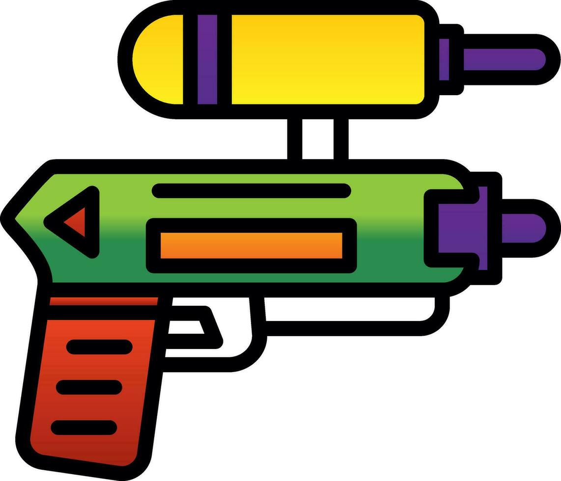 Water gun Vector Icon Design