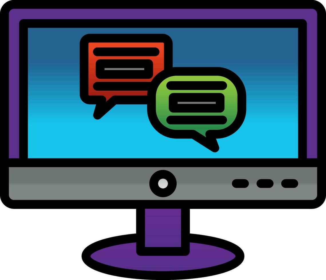 Conversation Vector Icon Design