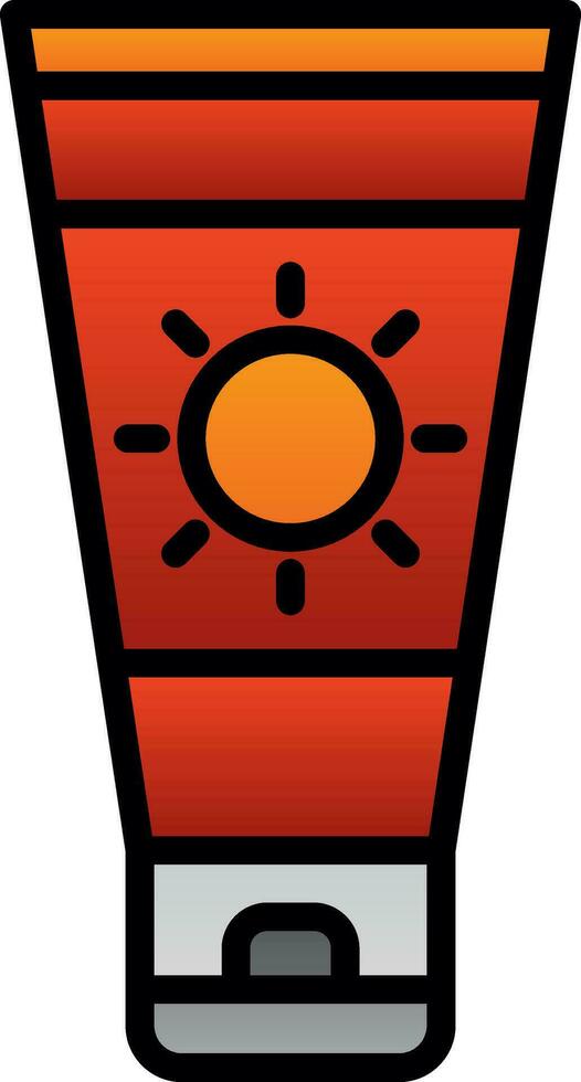 Sun cream Vector Icon Design