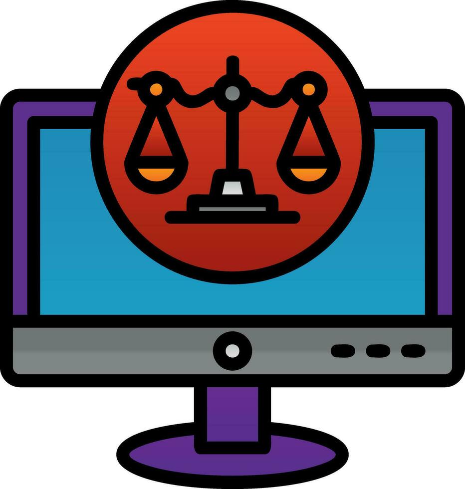 legal vector icono diseño