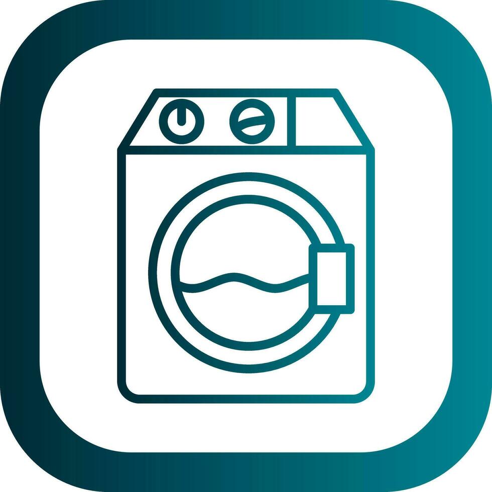 Washer machine Vector Icon Design