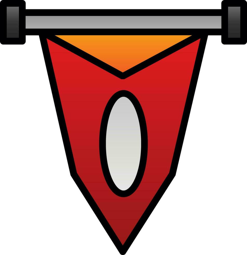 Pennant Vector Icon Design