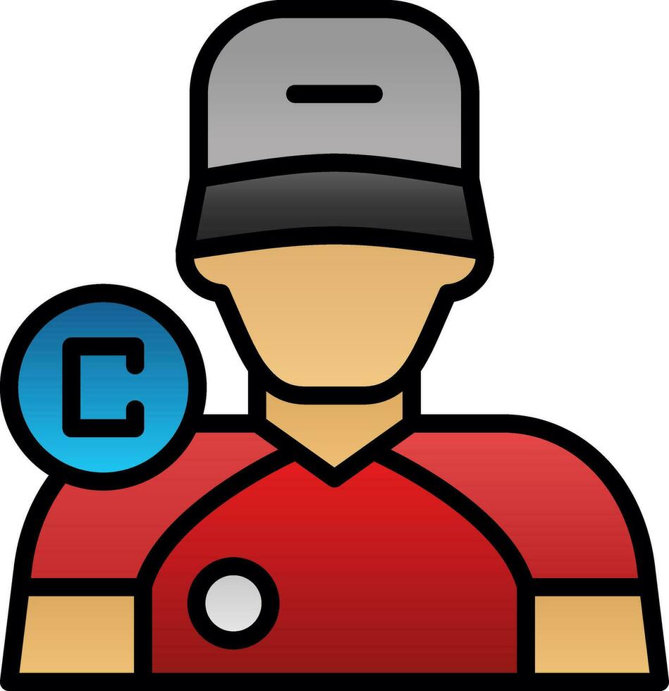 Captain Vector Icon Design
