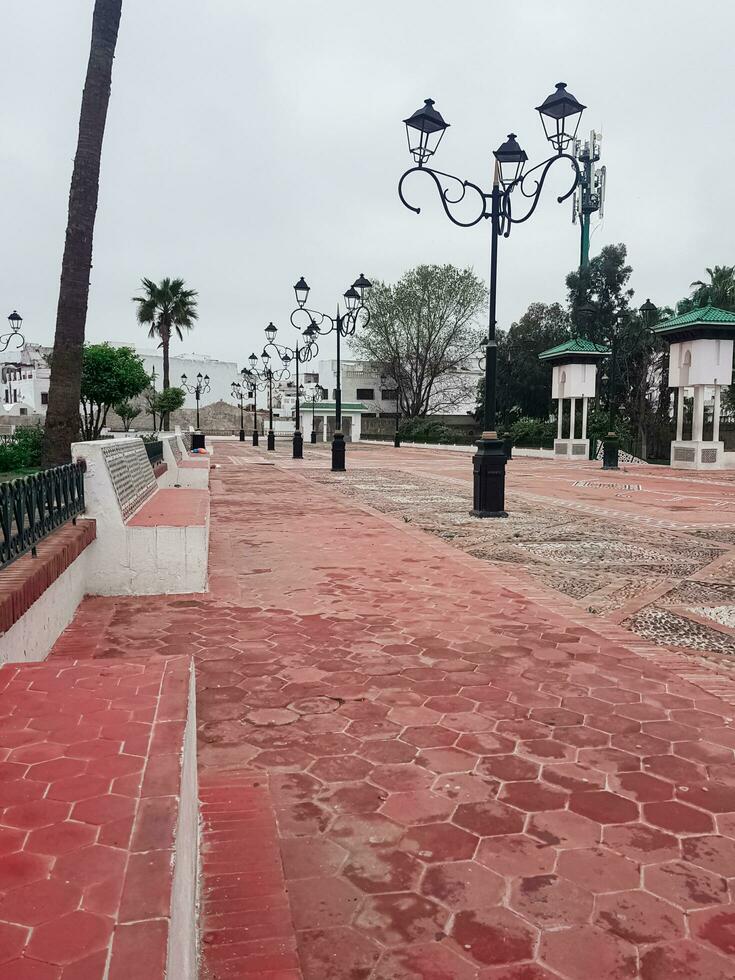 descubriendo el belleza y tranquilidad de feddan parque en tetuán, Marruecos foto