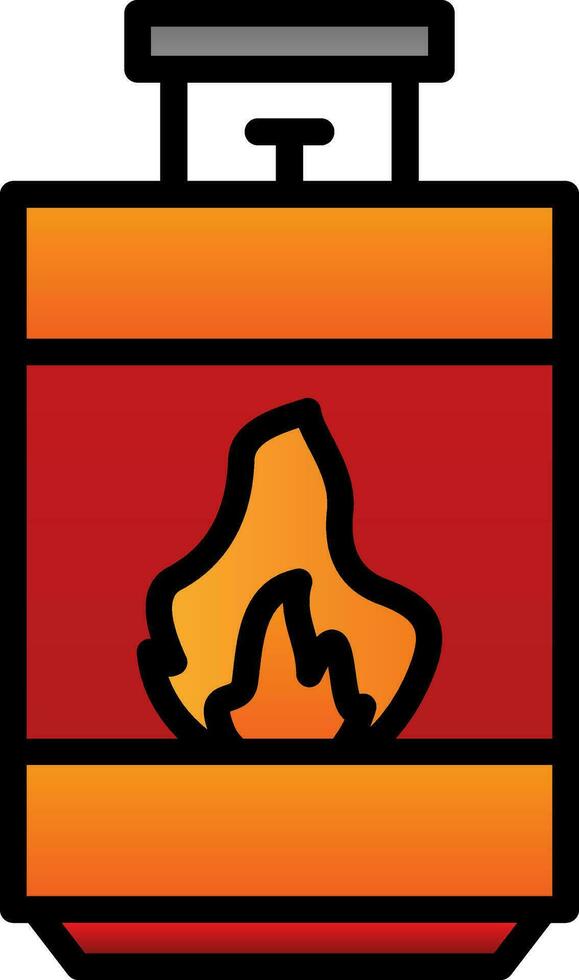 Cooking gas Vector Icon Design