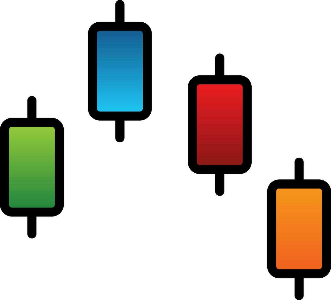 Bullish engulfing Vector Icon Design