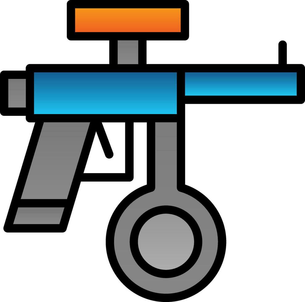 diseño de icono de vector de paintball