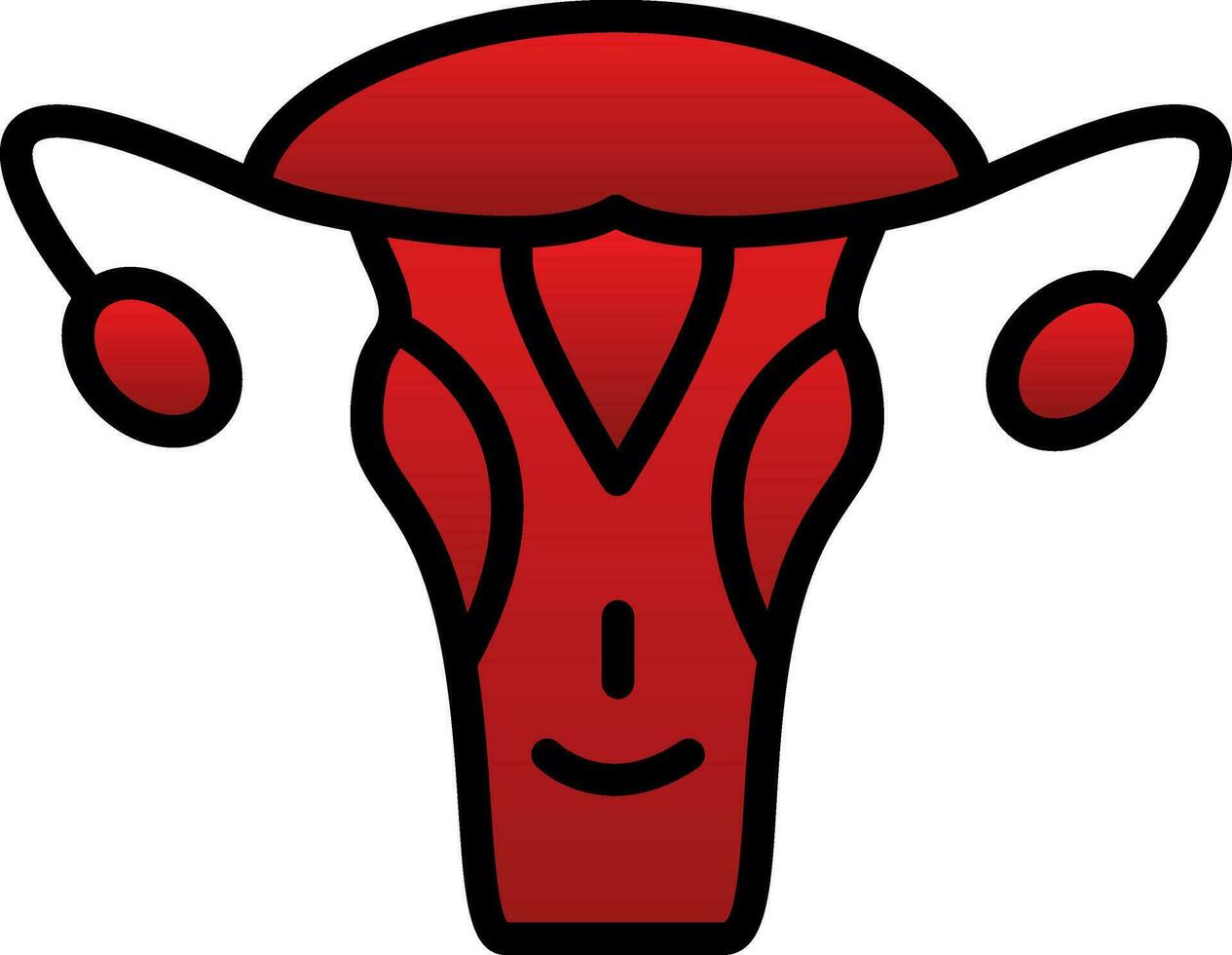 Uterus Vector Icon Design