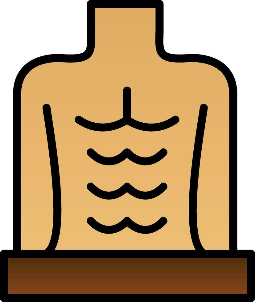 abdominales vector icono diseño