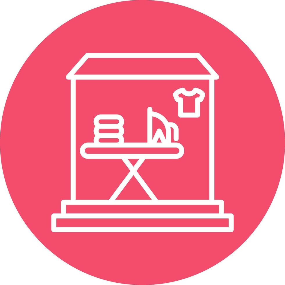 Laundry shop Vector Icon Design