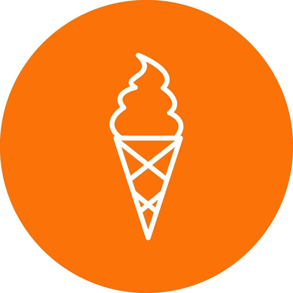 Ice cream cone Vector Icon Design