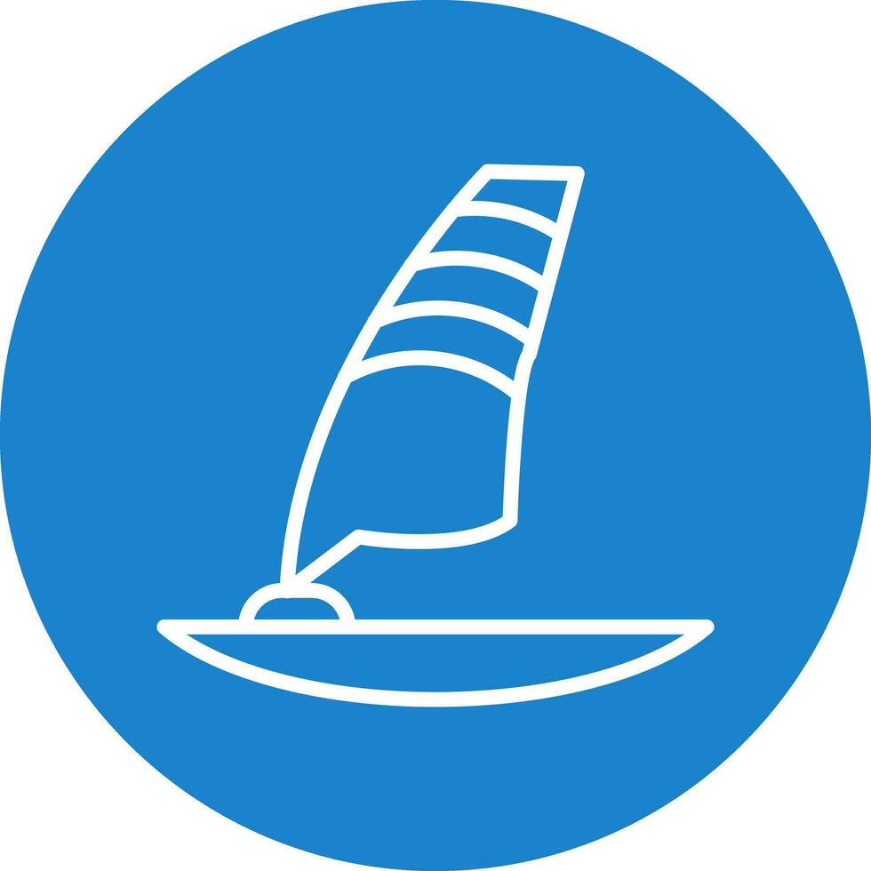 Windsurf Vector Icon Design