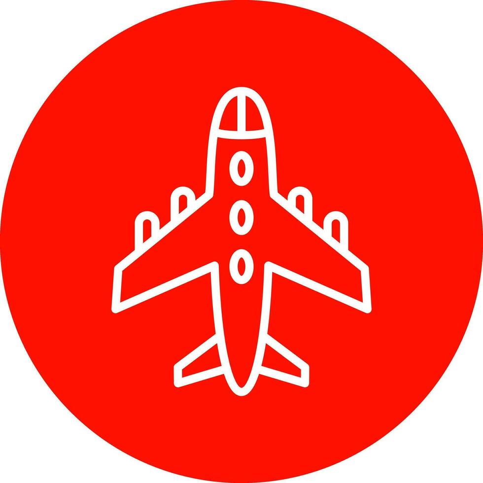 diseño de icono de vector de avión